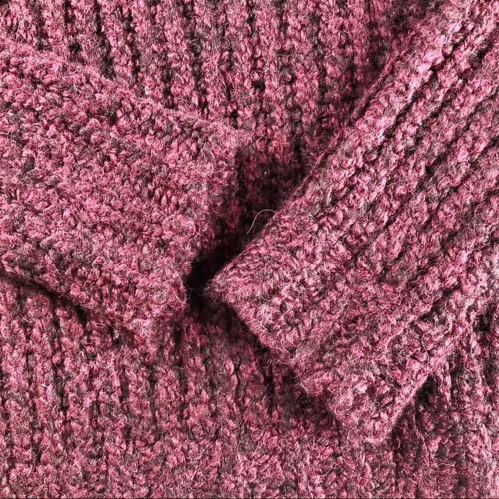 THEORY WOMENS ALPACA SWEATER BURGUNDY WINE S - Picture 14 of 15